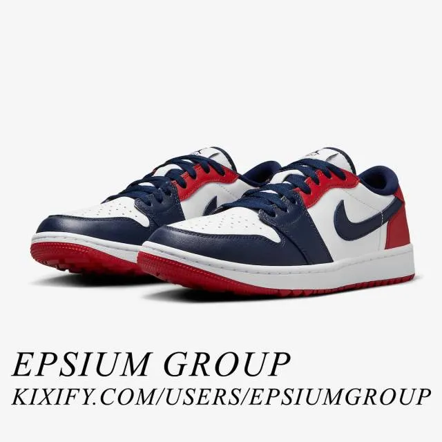 Nike Air Jordan 1 Low Golf (USA/ White/ Obsidian/ Varsit...