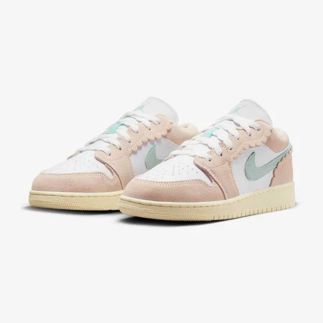 Nike Air Jordan 1 Low SE GS (Scalloped Edge/ Pink/ Guava...