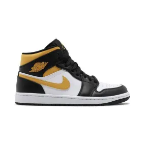 Nike Air Jordan 1 Mid (Black University Gold/ White/ Pol...