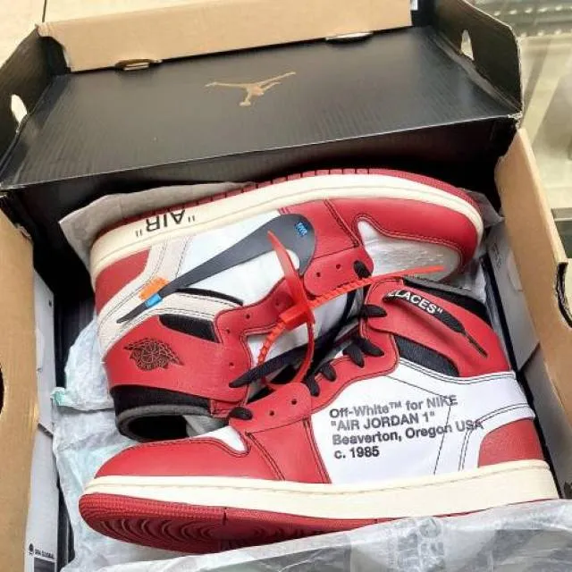 Nike Air Jordan 1 X OFF-White "Chicago" Size 7 Brand New...