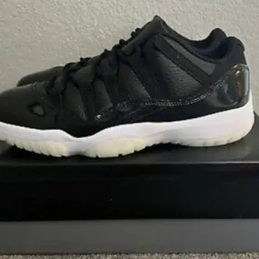 Nike Air Jordan 11 XI Retro Low 72-10 Black 4-14 Gym Red...