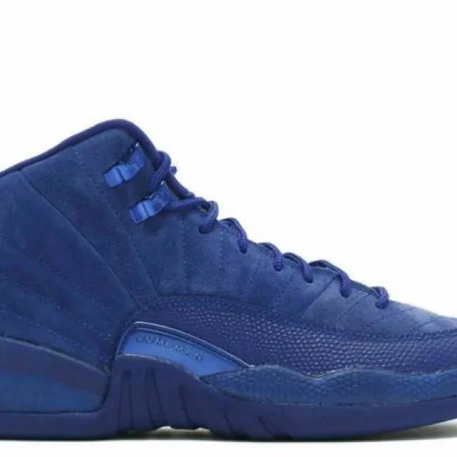 Nike Air Jordan 12 Retro Deep Royal Blue Suede SIZE 3.5 ...