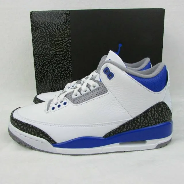 Nike Air Jordan 3 III Retro Racer Blue 4-15 White Black ...