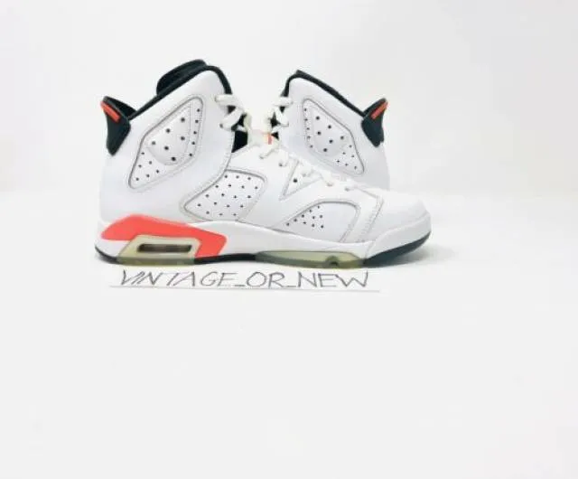 Nike Air Jordan VI 6 White Infrared Retro 2014 BG GS 384...