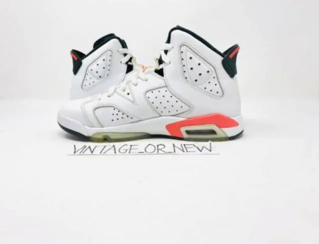 Nike Air Jordan VI 6 White Infrared Retro 2014 BG GS 384...