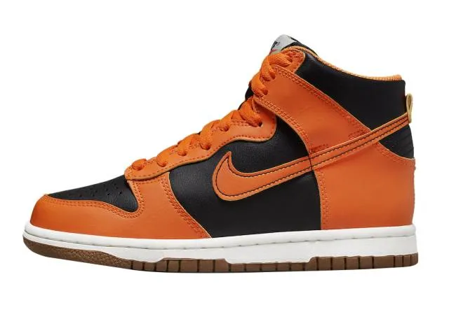 Nike Dunk High GS Black Orange