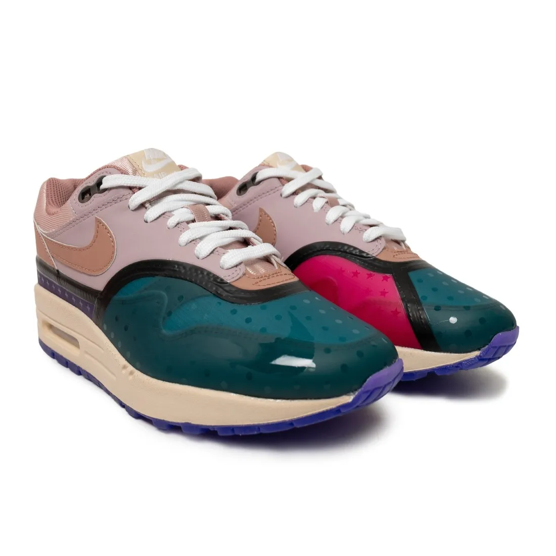 Nike Women Air Max 1 Premium (plum fog / fossil rose-pink oxford)