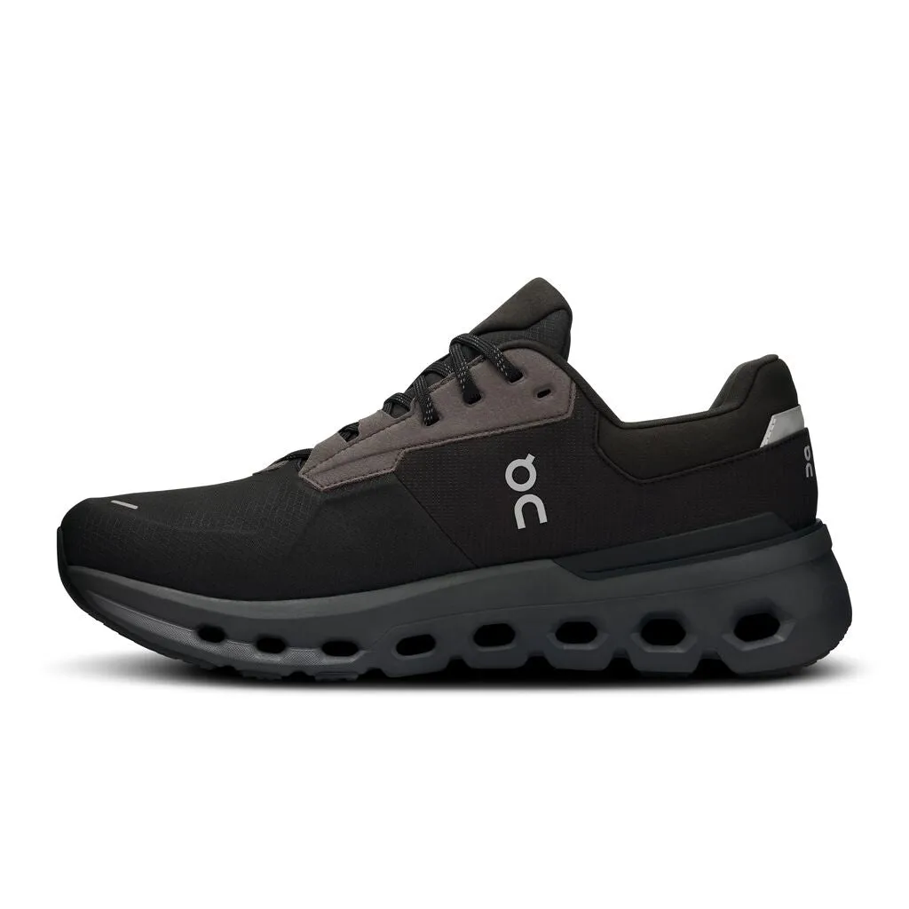 On Men's Cloudrunner 2 Waterproof Running Shoes Magnet / Black