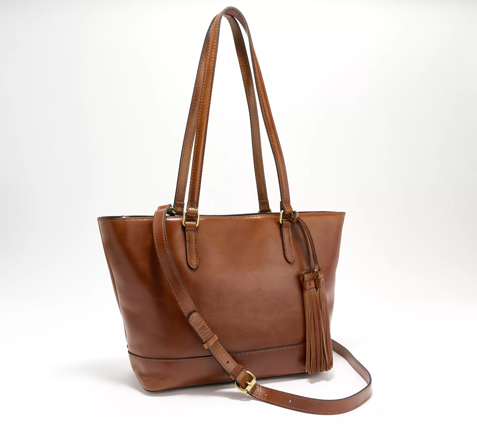 Patricia Nash Leather Milana Tote with Crossbody Strap