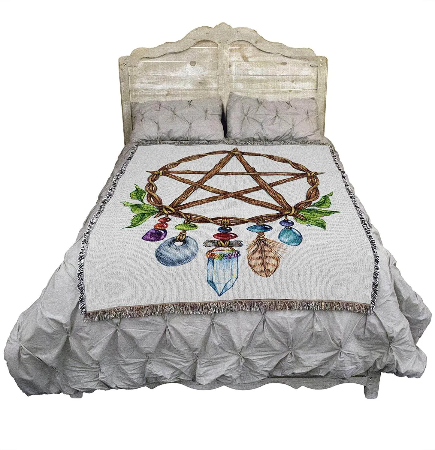 Pentacle Charm Tapestry Blanket