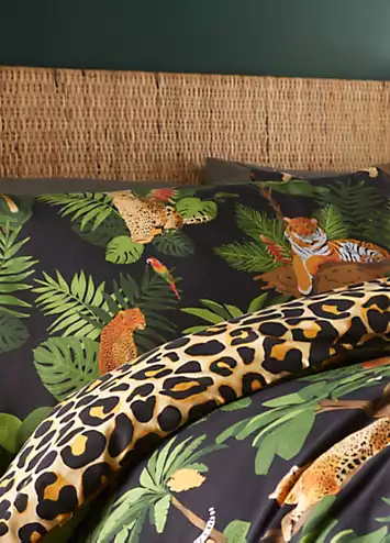 Portfolio Home Jungle Cats Duvet Cover & Pillowcase Set | Kaleidoscope