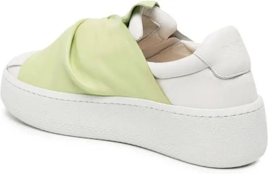 Ports 1961 knotted two-tone sneakers White