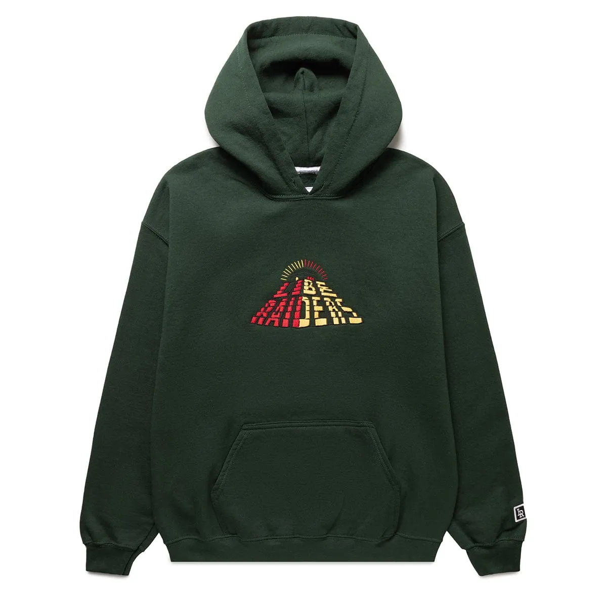 PYRAMID LOGO EMBROIDERY HOODIE GREEN | Bodega