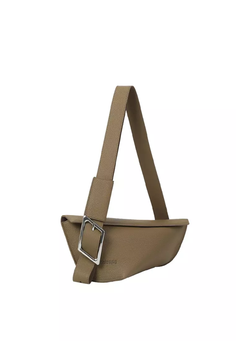 RABEANCO [Online Exclusive] KEO Asymmetric Small Crossbody - Etoupe Grey