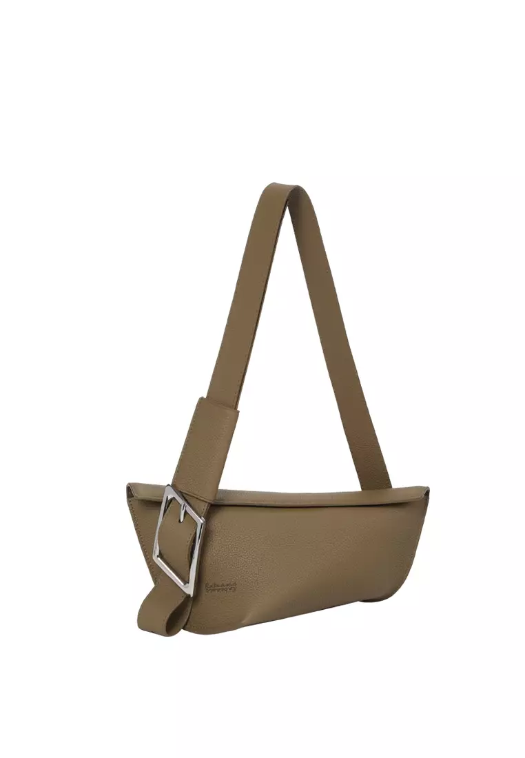 RABEANCO [Online Exclusive] KEO Asymmetric Small Crossbody - Etoupe Grey