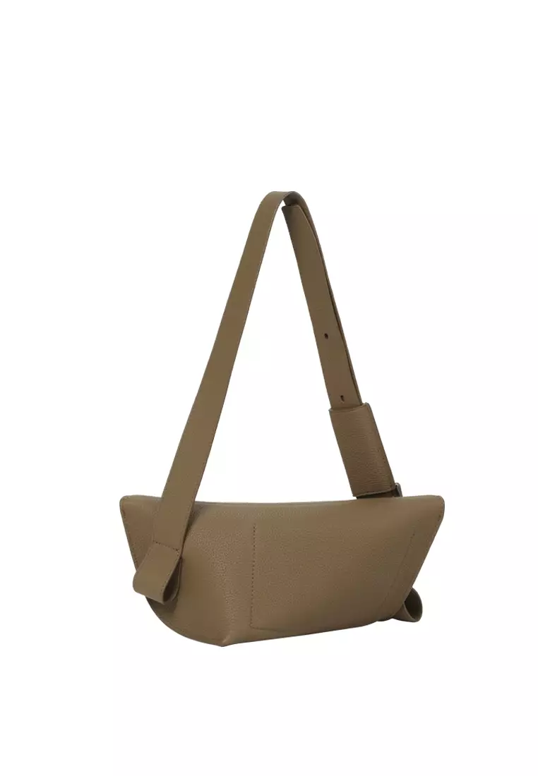 RABEANCO [Online Exclusive] KEO Asymmetric Small Crossbody - Etoupe Grey