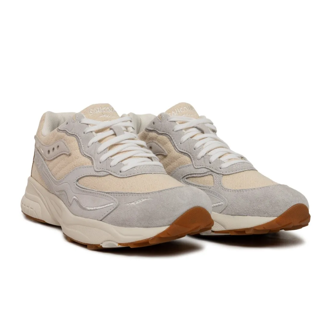 Saucony Men 3D Grid Hurricane Blank Canvas (beige / undyed)