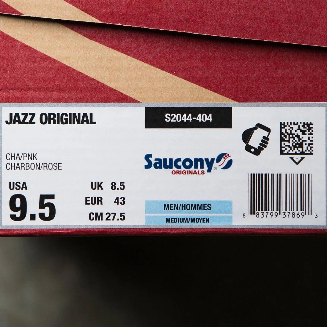 Saucony Men Jazz Original (gray / charcoal / pink)