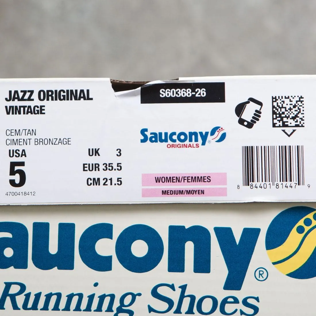 Saucony Women Jazz Original Vintage (gray / cement)