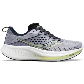 Saucony Women's Ride 17 Wide Fit Running Shoes Iris / Navy