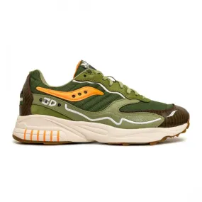 Saucony x Maybe Tomorrow Men 3D Grid Hurricane (green / orange)