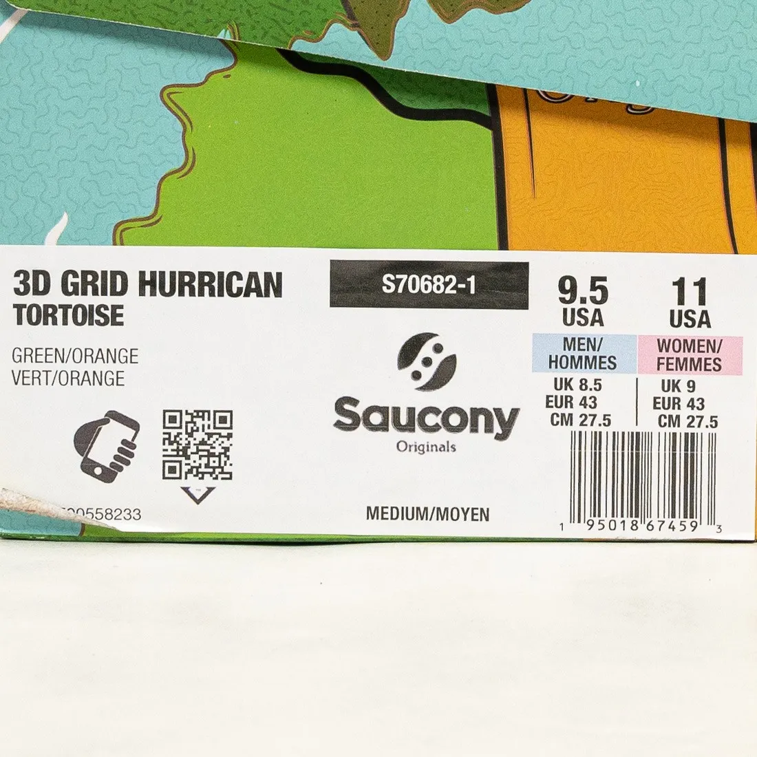 Saucony x Maybe Tomorrow Men 3D Grid Hurricane (green / orange)