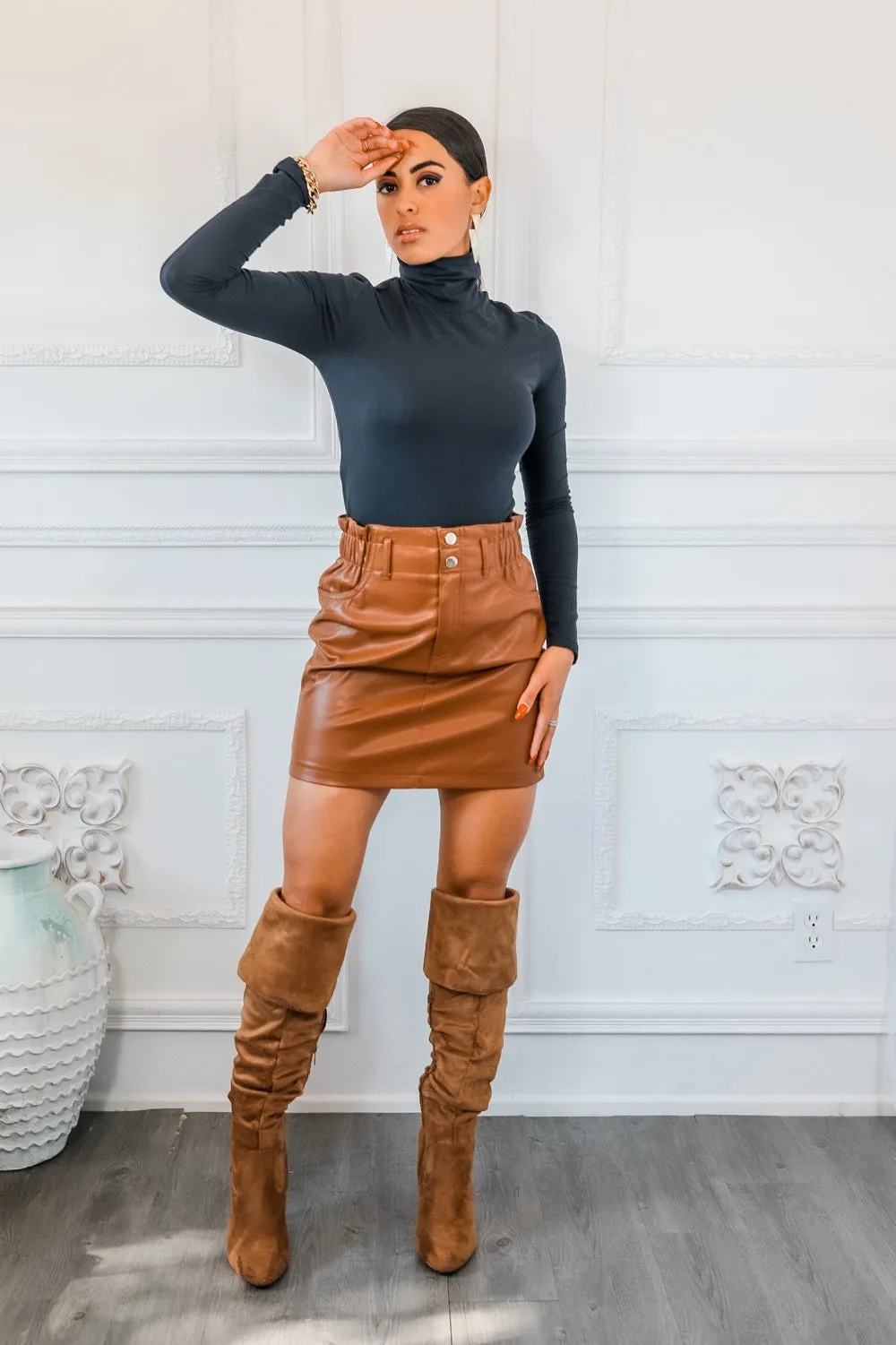 Simplicity Classic Turtleneck Top