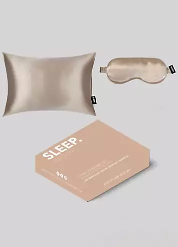 SLEEP London Silk Pillowcase Sleep Set - Champagne | Kaleidoscope