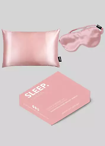 SLEEP London Silk Pillowcase Sleep Set - Pink | Kaleidoscope