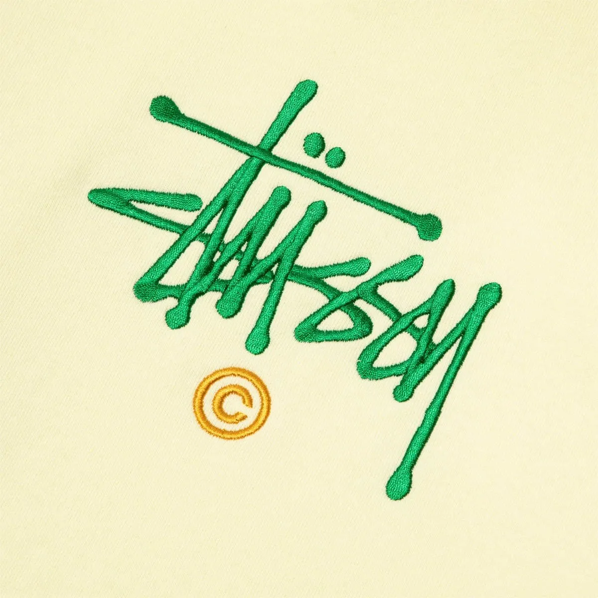 STUSSY COPYRIGHT APP. HOODIE Pale Yellow