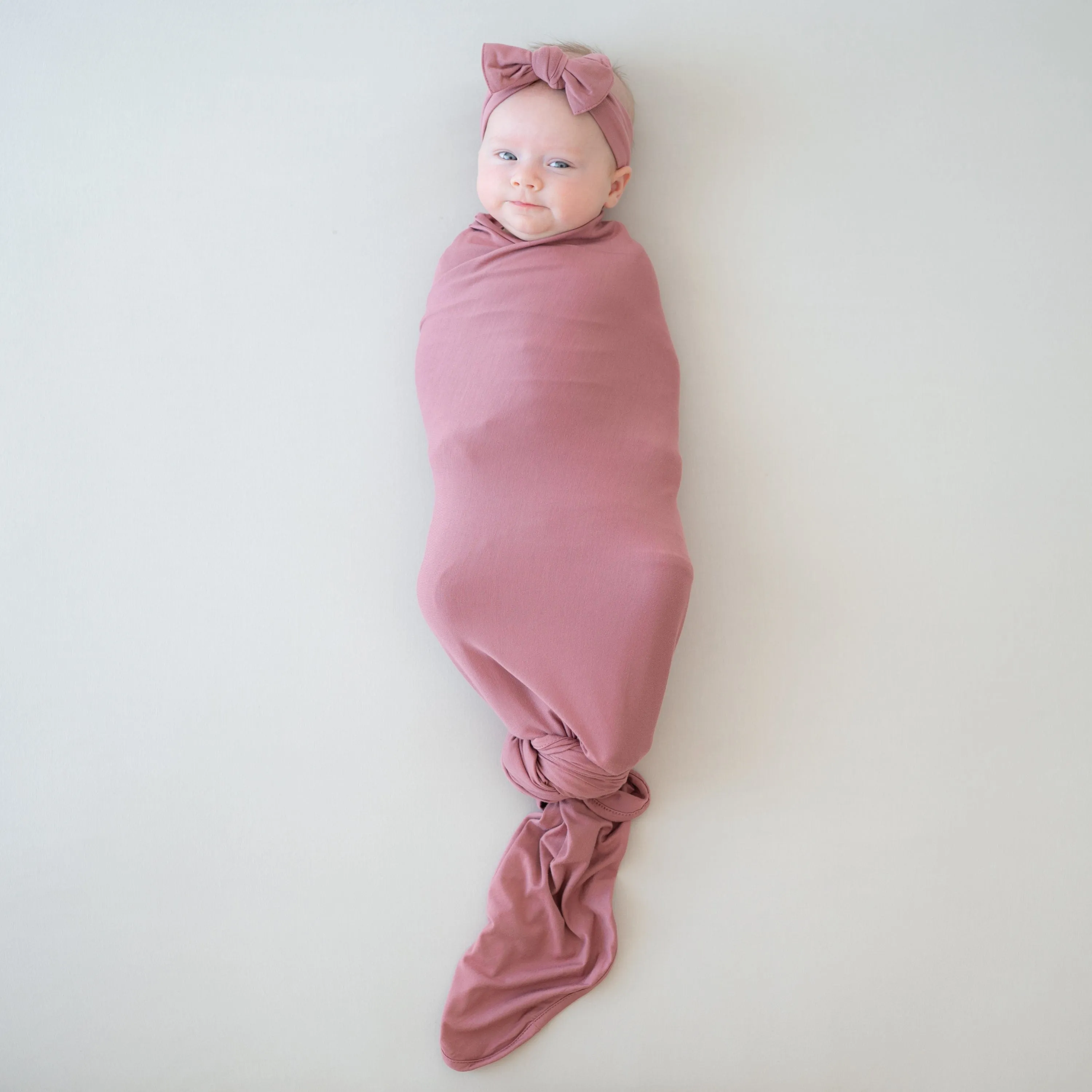 Swaddle Blanket in Dusty Rose