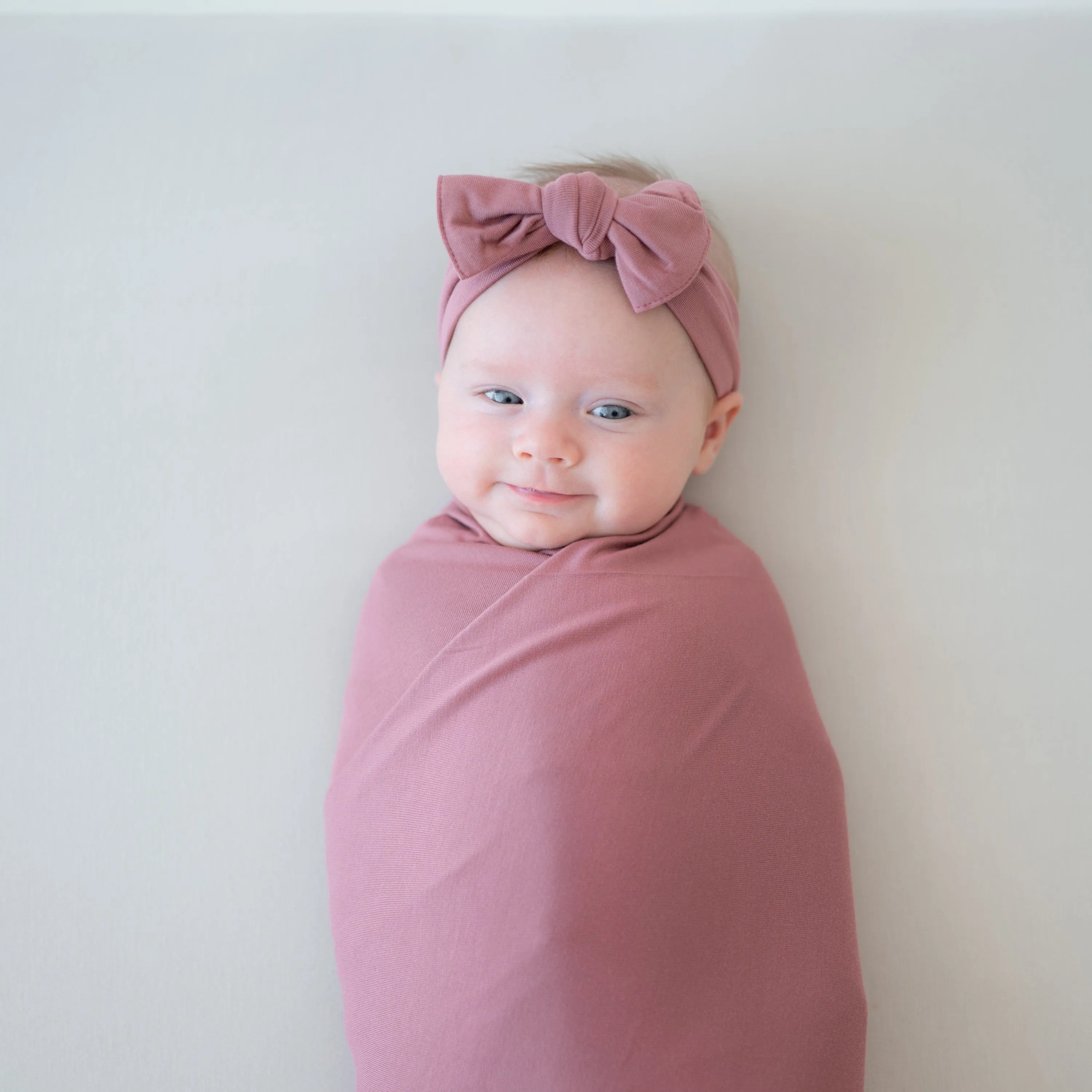 Swaddle Blanket in Dusty Rose