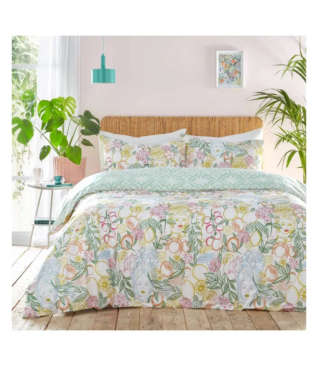 Taormina floral duvet cover set multicoloured Furn