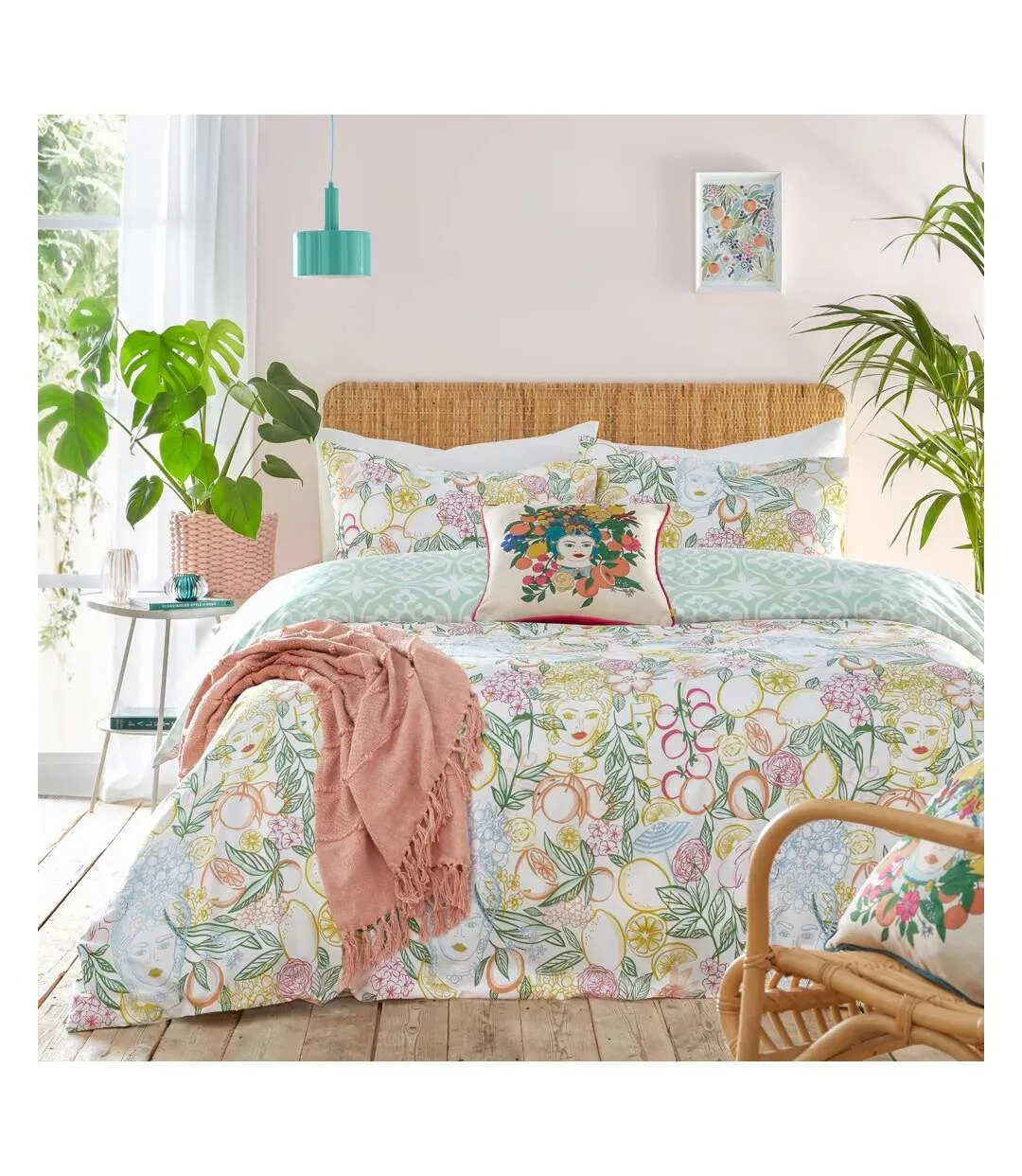 Taormina floral duvet cover set multicoloured Furn