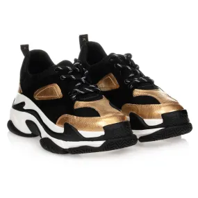 Teen Black & Gold Trainers