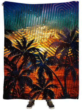 To Infinity and The Palms Plush Blanket