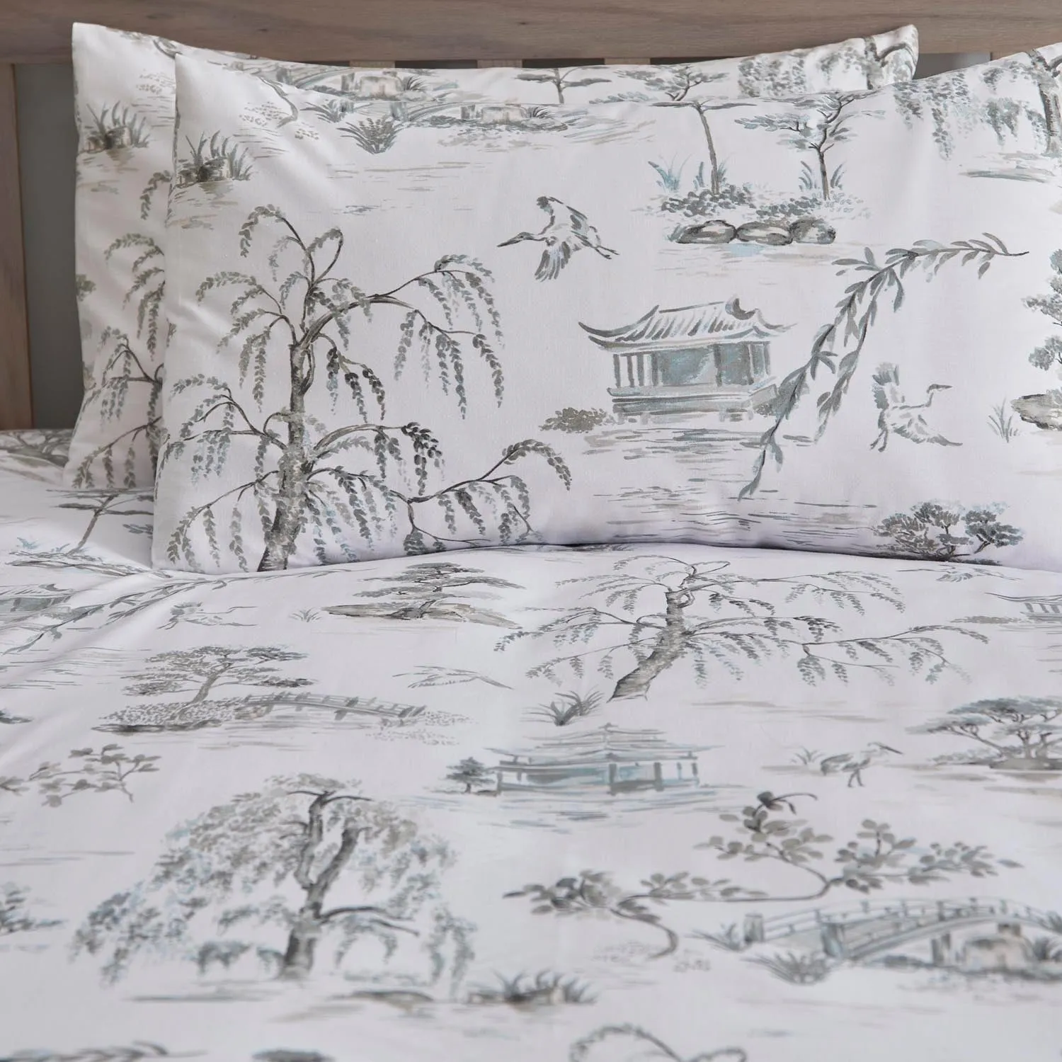 Toile Grey Duvet Cover Set