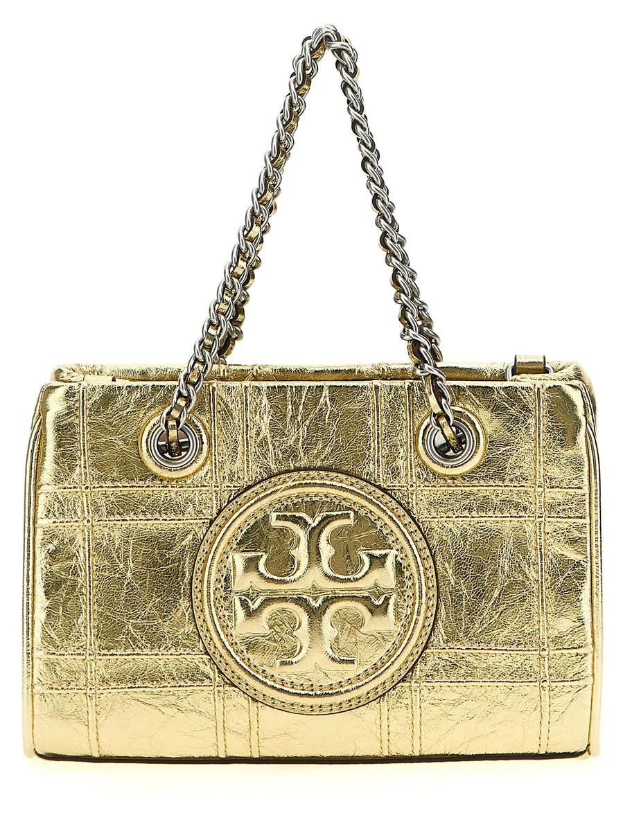 Tory Burch    Tory Burch 'Fleming Soft Metallic Quilt Mini' Handbag