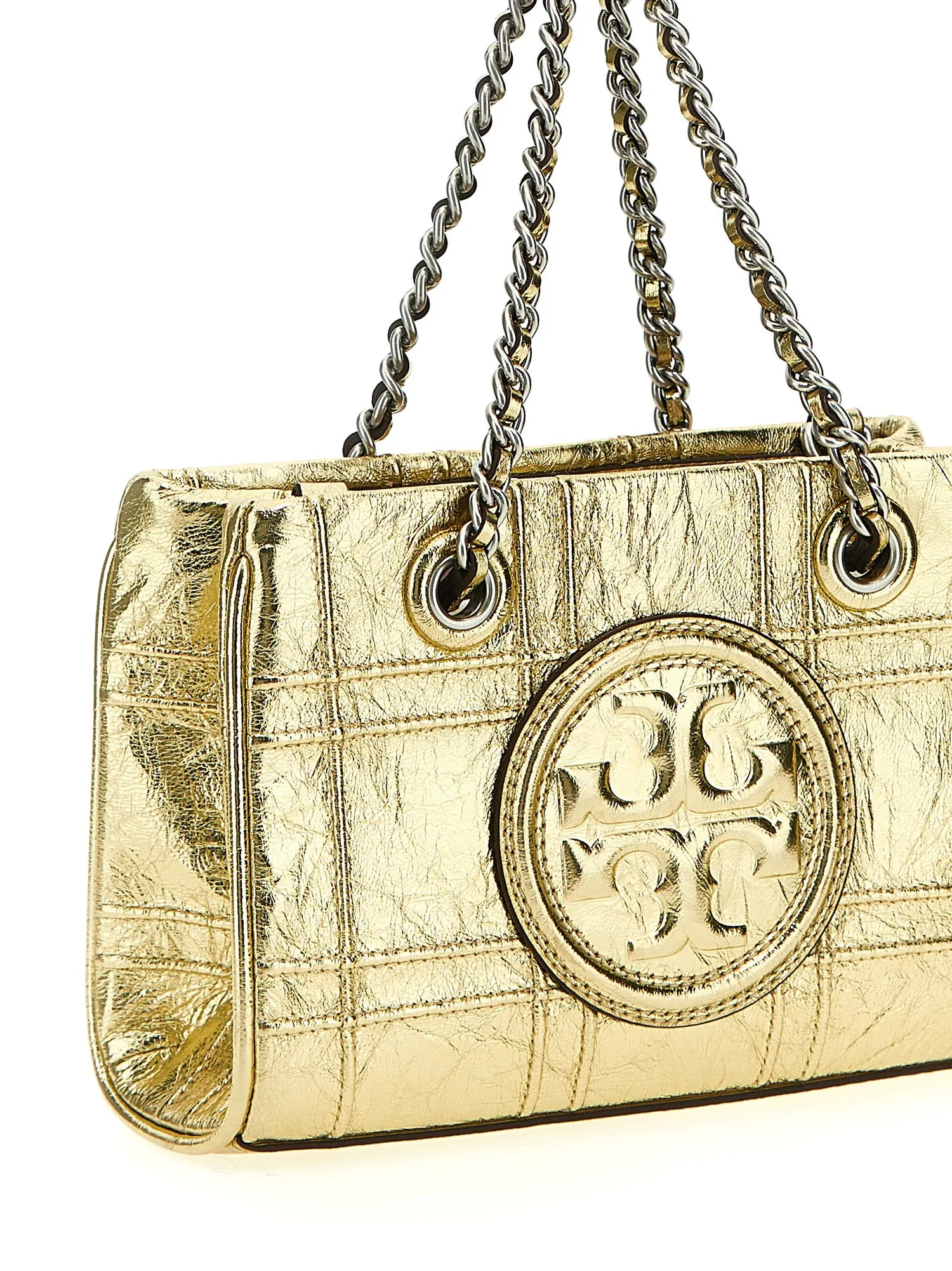 Tory Burch    Tory Burch 'Fleming Soft Metallic Quilt Mini' Handbag