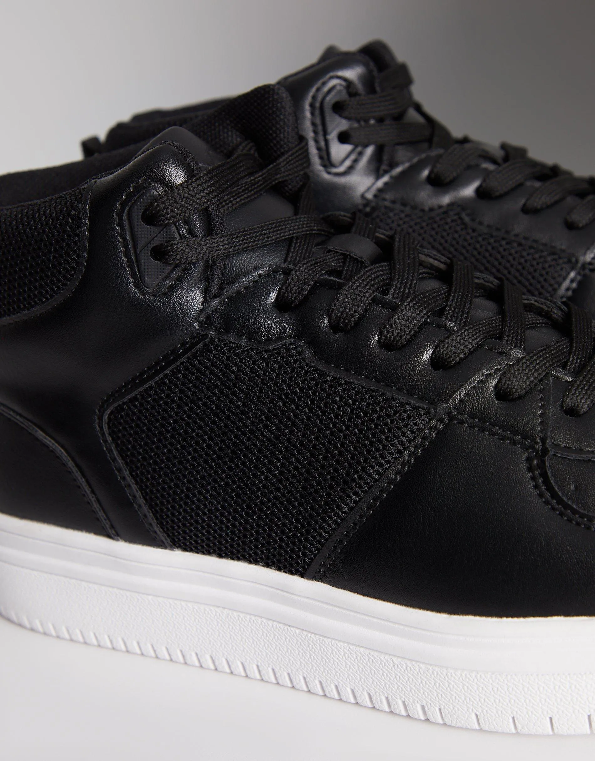 Trainers | 'Villa' Sport Panel High Top Trainers | Threadbare