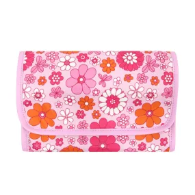 Travel Jewelry Roll Bag Floral