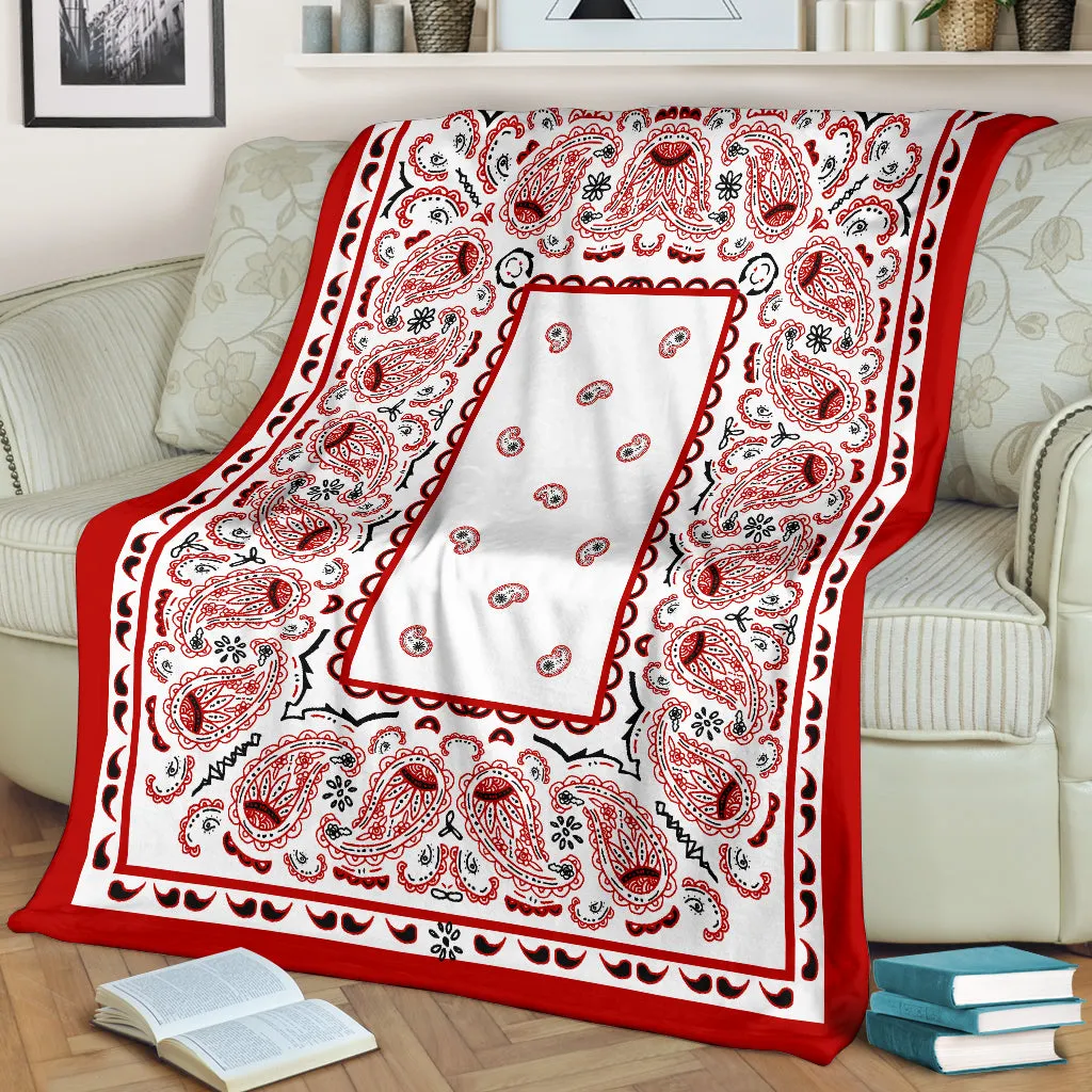 Ultra Plush Wicked White Bandana Premium Blanket