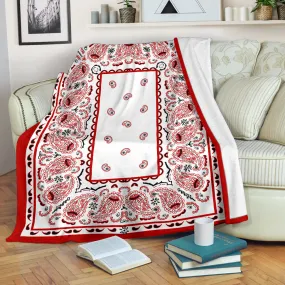 Ultra Plush Wicked White Bandana Premium Blanket