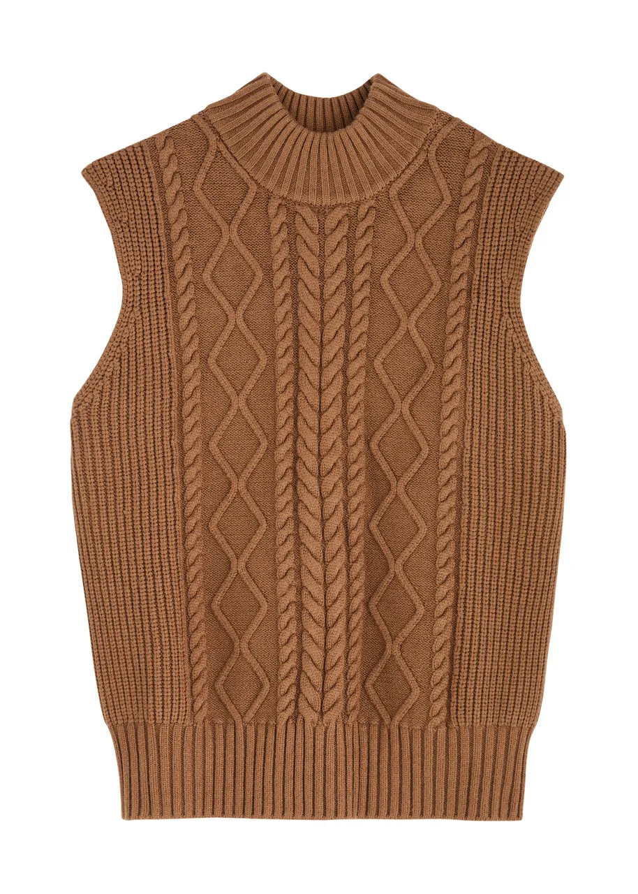 VARLEY Joilette cable-knit vest -                         -                     -                