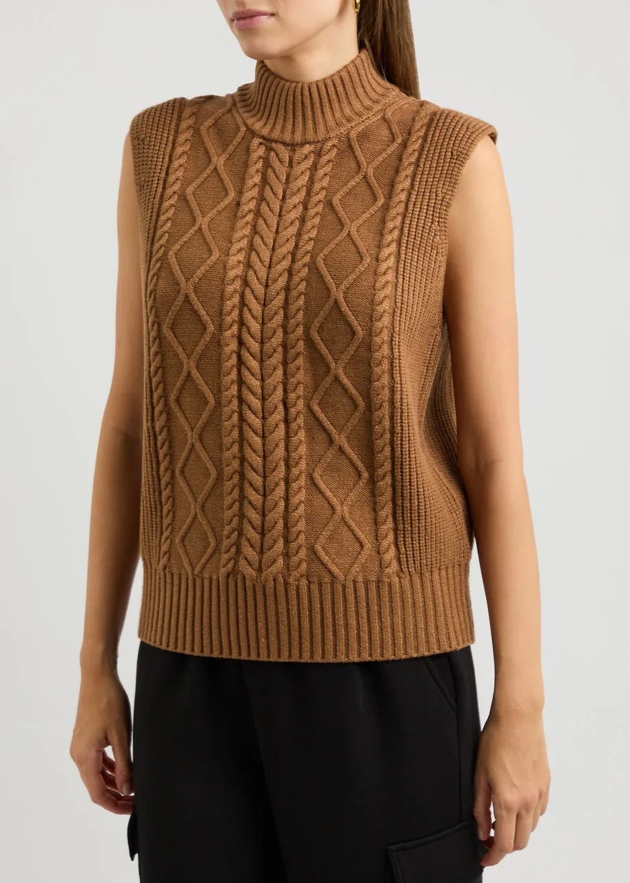 VARLEY Joilette cable-knit vest -                         -                     -                