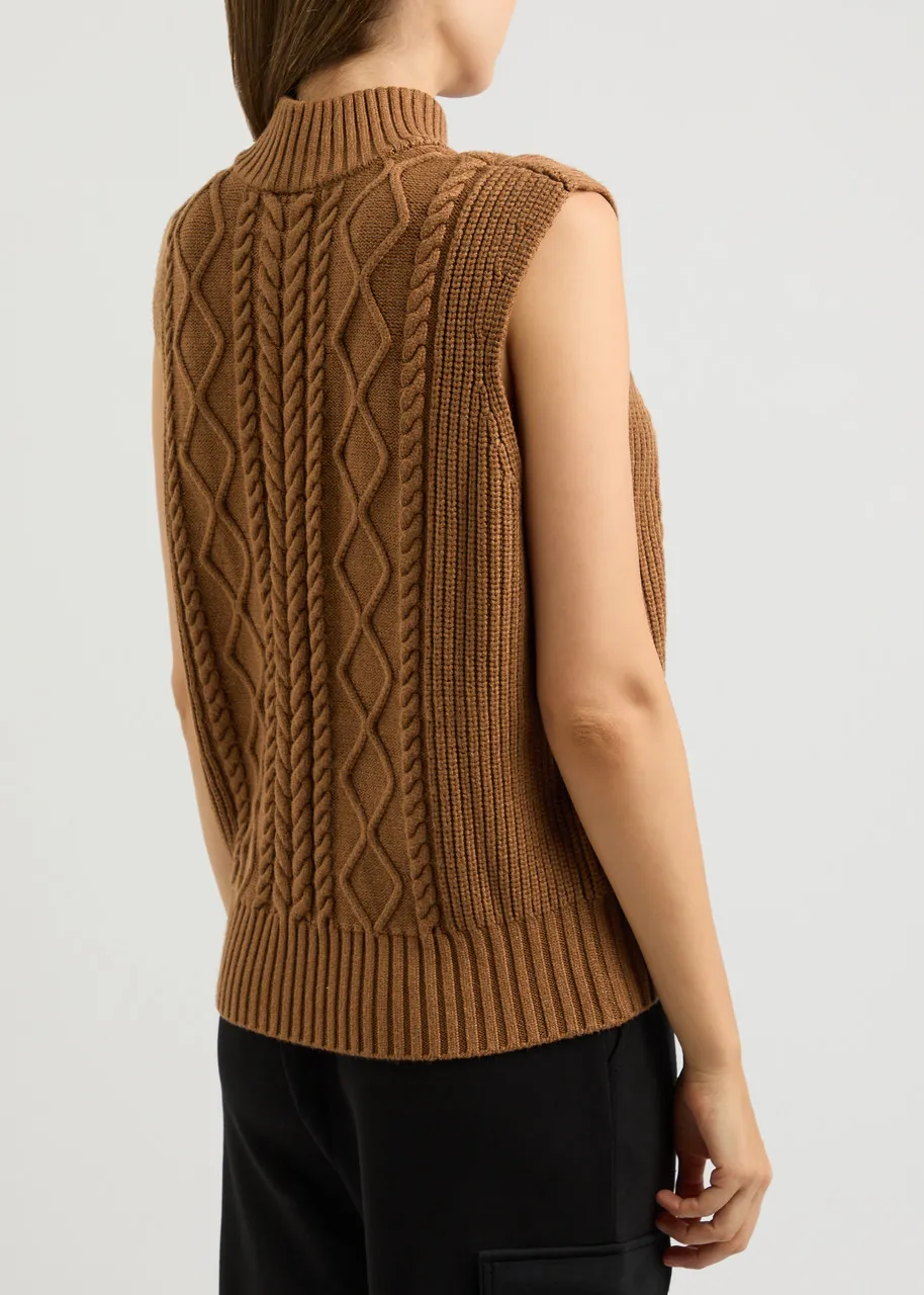 VARLEY Joilette cable-knit vest -                         -                     -                