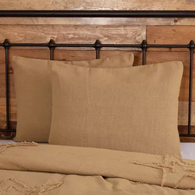 VHC Brands Veranda Burlap Natural Reversible Pillow Sham