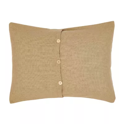 VHC Brands Veranda Burlap Natural Reversible Pillow Sham