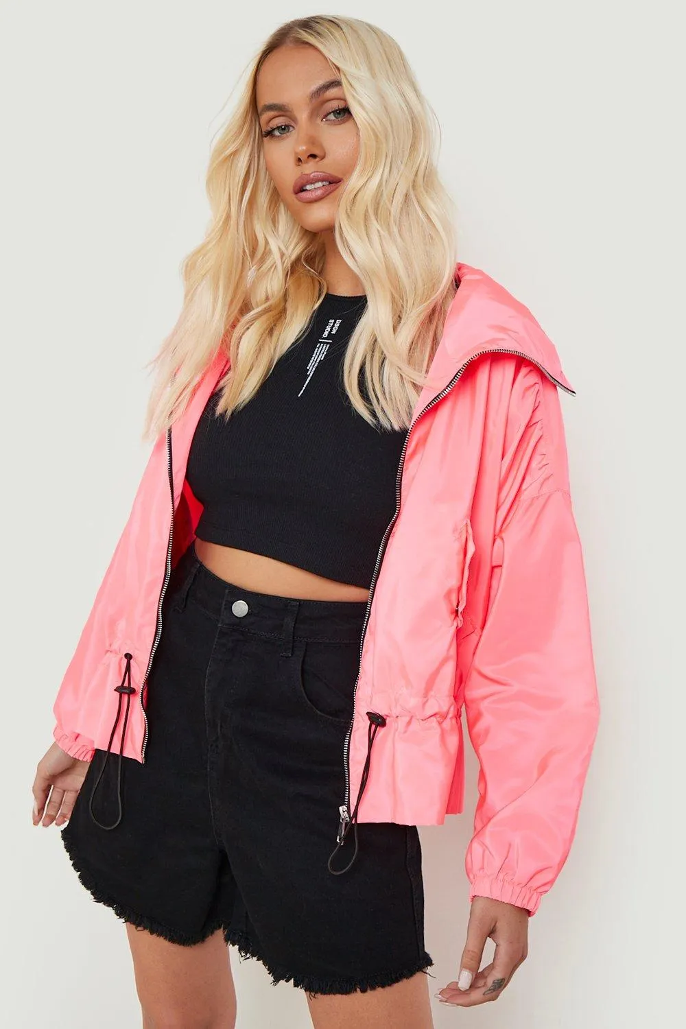 Waist Detail Windbreaker