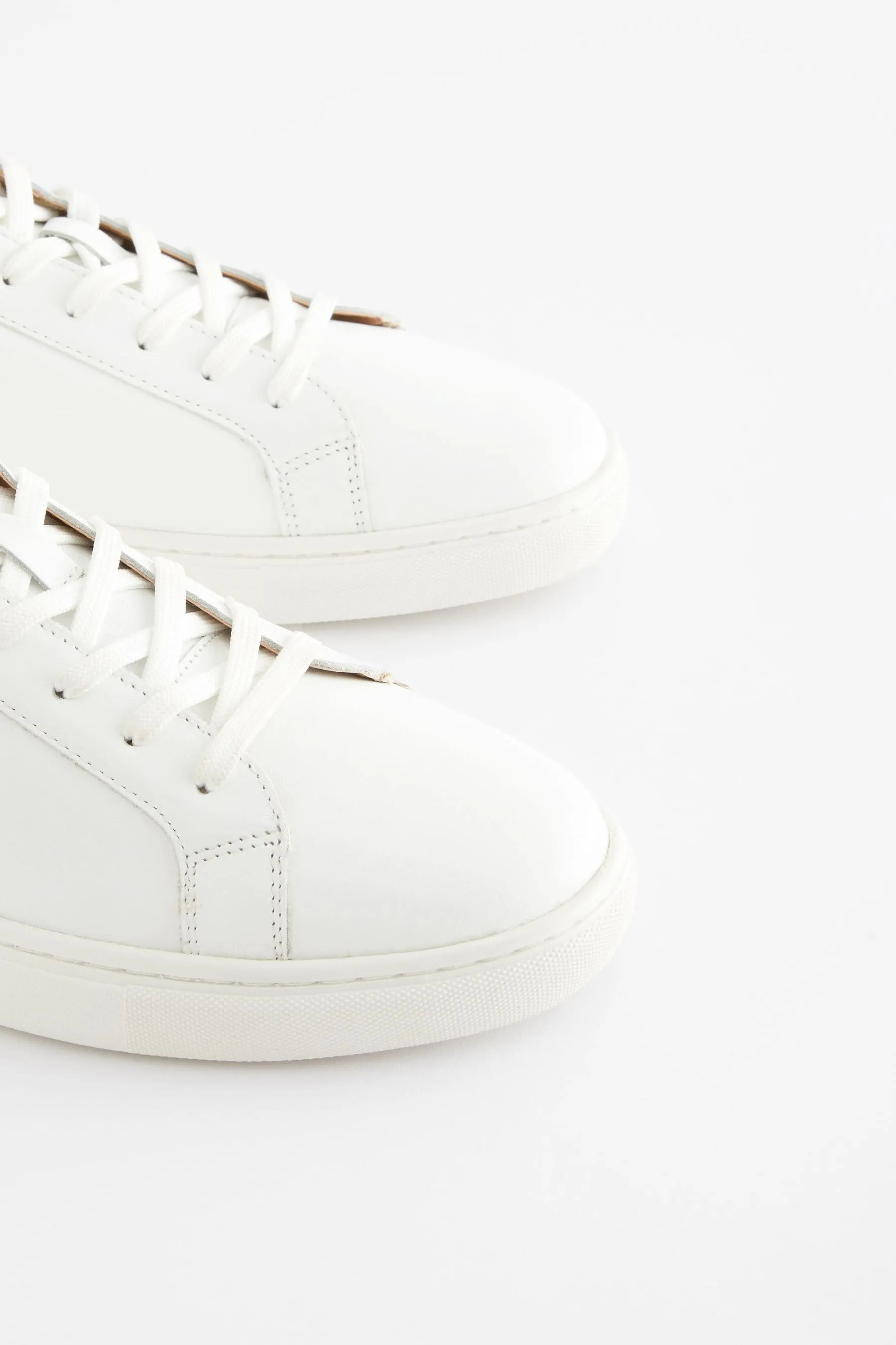 White Leather Trainers